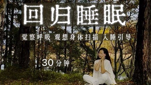 30分钟重新入睡夜醒后温柔回到睡眠｜安抚身心、释放压力帮助身体从紧绷的警觉状态回到放松的修复模式，一段让心安静下来的睡前引导冥想