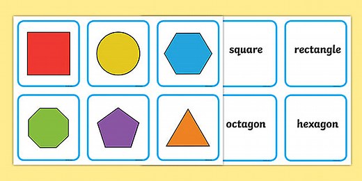 2D Shape Matching Cards