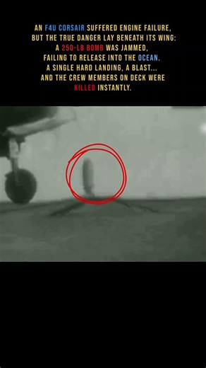 US Fighter Explodes on Landing – 1953 Tragedy F4U Corsair #Shorts