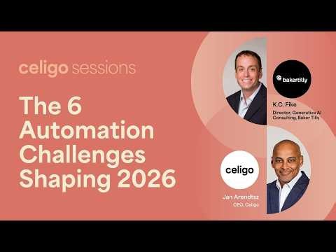 6 Automation and AI Challenges to Solve in 2026 | Celigo CEO Jan Arendtsz