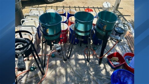 Multi-agency raid in Taft dismantles large meth lab, 5 Mexican residents arrested