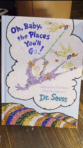 Oh, the Places You'll Go! – Bling Book, Baby Shower Guest Book, Nursery Decor, Keepsake - Etsy