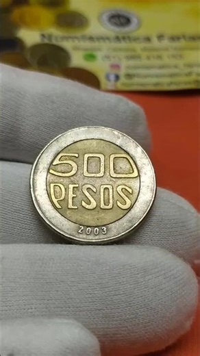 MOEDA COLÔMBIA 500 PESOS 2003 BIMETÁLICA