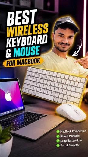 MacBook Wireless Keyboard & Mouse Review | Best Budget mouse #shorts