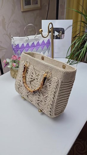 Crocheting Bag Tutorial on NITKA KZ Channel