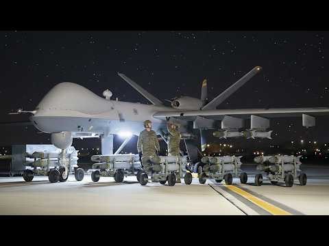MQ-9 Reaper Demonstrates GBU-39 Bomb Loading & Flight Operations