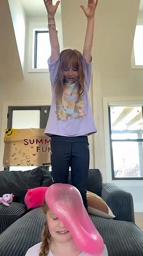 SLiME SQUISHiE SLOWMO DROP with Adley and Clair 😂