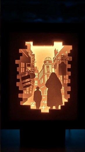 Diagon Alley DIY Lightbox 💡 #harrypotter