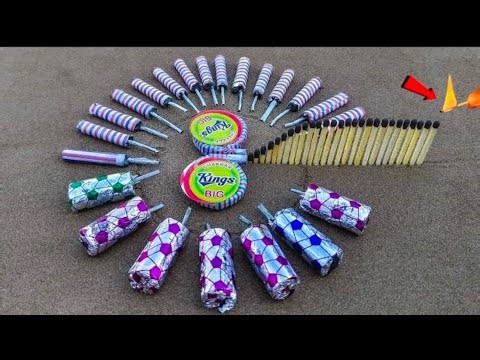 Diwali pathake and Matchstick Chain Reaction Experiment 😱😱