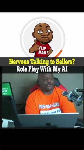 Scared to talk to sellers? Practice with Flip Man’s clone. 👀