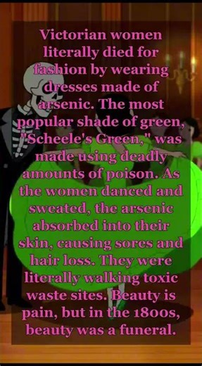 These beautiful green dresses were actually toxic