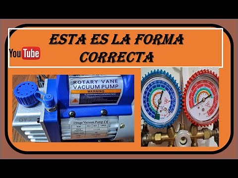 HOW TO USE THE VACUUM PUMP FOR AIR CONDITIONING AND REFRIGERATION