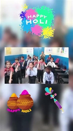 holi class 2 nd #viralvideos #ekmotahathighumechala #school