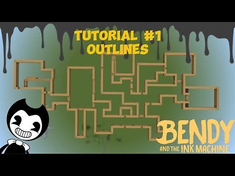 How To Build Bendy And The Ink Machine (Ch.1) in Minecraft! | Part 1: Outlines