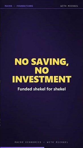 Why Saving = Investment (S = I) in 60 Seconds #Shorts