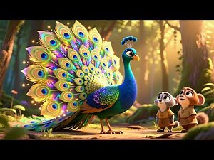 Peacock Song for Kids | Learn Colors with the Peacock | Fun Animal Song for Children
