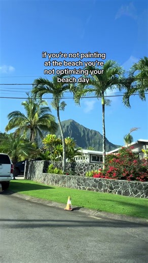 the best days include my watercolors and a pretty beach 🐠 #watercolorpainting #art #beachpainting #artist #coastalart