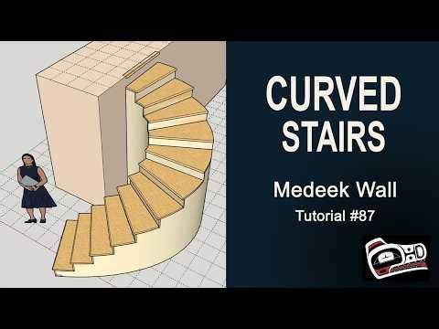 Medeek Wall Plugin Tutorial 87 - Curved Stairs