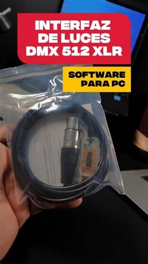 USB to DMX512 3PIN XLR Interface Adapter Freestyler Software for PC/Laptop