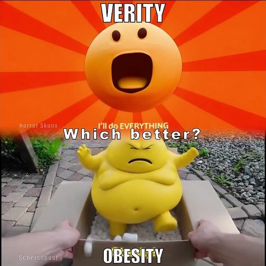 VERITY vs OBESITY #verity #animation#horrorskunx #m