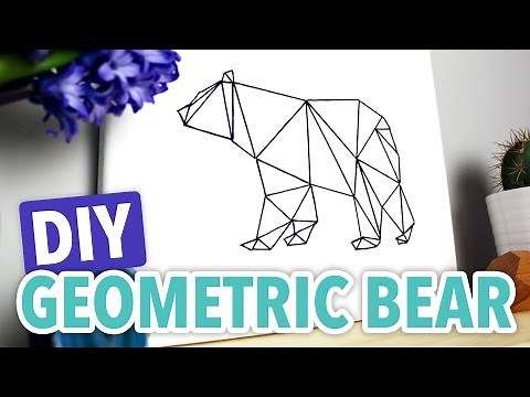 DIY Geometric Bear - HGTV Handmade
