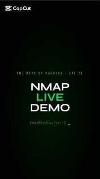​Nmap Demo: How Hacker Scan Networks? #websecurity #nmap #networkscan #networking #ethicalhacking