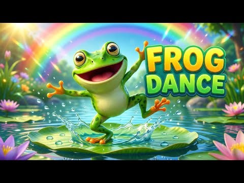 🐸 Jumping Frog Dance 🐸 | Fun Kids Song | Splash Splash Cartoon Video