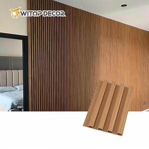[Hot Item] Fireproof Engineering WPC Wall Panel PVC Wood Composite Wall Cladding
