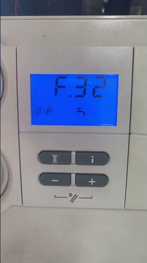 Vaillant ecotec boiler with F32 fault code