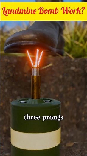 How Landmines Work – Explained Safely - 3D Animation #Shorts #Science #MilitaryTech