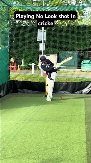 Cricket batting tips, Playing No Look👌 shot in cricket 🏏.