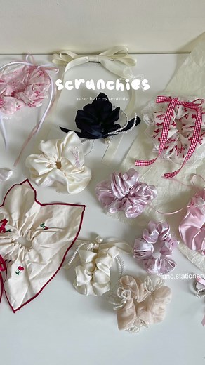 Stylish Scrunchies for Coquette Aesthetic Girls