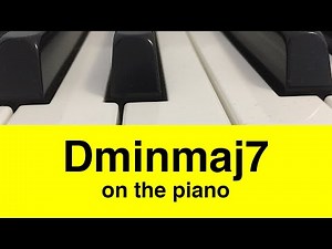 D minor major 7 chord piano (DmM7)