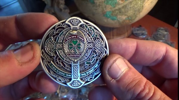 Fir Na Tine Men of Fire Custom Engraved Firefighter Collectible Challenge Coin