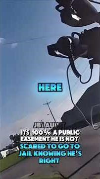 Electric companies that are publicly owned around it’s an easement #shorts #policeofficers #cops