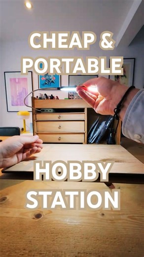 ULTRA portable hobby station. #miniaturepainting #miniaturehobby #gunpla #modelkit