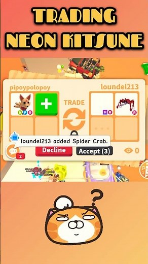 What People Trade For NEON KITSUNE in Adopt me #youtubeshorts #shorts #adoptme #adoptmetrades