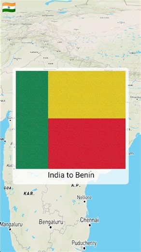 India to Benin Distance and Route 🗺️