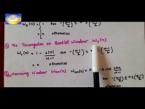 DSP | FIR filter design | Window method | Concept explained