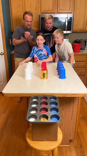 39K views · 719 reactions | Patriotic Ping Pong Game #games #partygames #tablegames #familytime #4thofjuly #familygames | The Benson Family | Facebook