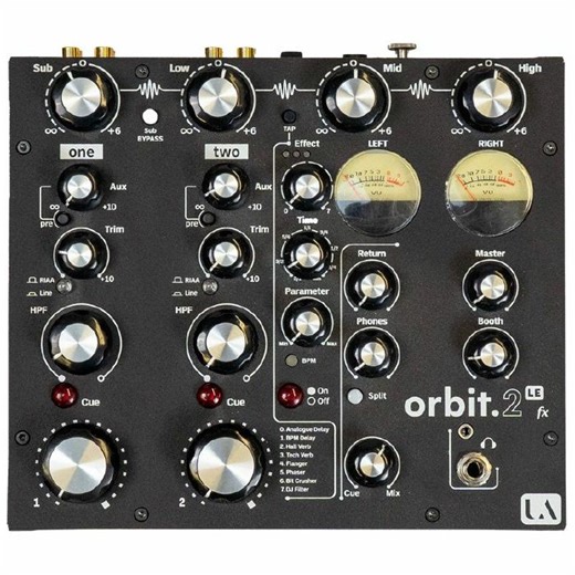 Union Audio orbit.2 LE FX 2-Channel Rotary DJ Mixer with Built-In Effects at Juno Records.