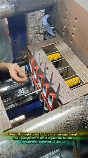 How Scissors Are Manufactured Using Automatic Plastic Injection Molds #diytools #moldtool
