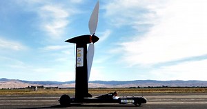 Wind-Powered Car Travels Upwind Twice As Fast as Wind Speed