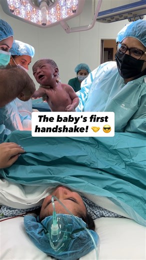 Dr. Shalini Verma (OBGYN) on Instagram: "Let’s welcome our new boss baby in town 💪 Bro’s already shaking the corporate world with that handshake 😅😂 Starting the New Year with tiny bosses and big dreams ✨👶🎉 . . . [Welcome 2026, new year wishes, Gen beta, newborn, new parent, pregnancy diary, pregnancy announcement, cesarean birth, mum to be, dad to be, pregnant life] . #justborn #newbornlife #csectionbirth #newdad"