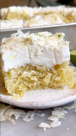 Coconut Soaked Lime Cake!