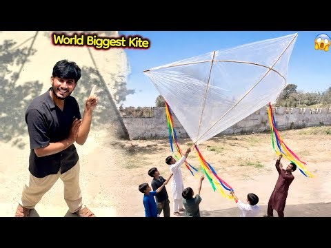 World Biggest Kite🪁 Made By Hand😱 Made By Hand Using Plastic Shopper 😳