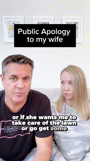 1M views · 14K reactions | Public Apology to my wife #publicapology #funnyapllogy #apologhytowife #sorry | Rick and Carly | Facebook