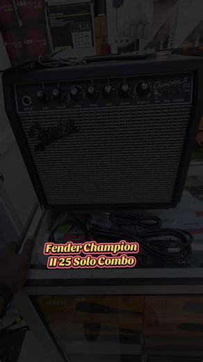 The Fender Champion II 25 is a versatile, 25-watt solid-state combo guitar amplifier popular for practice and small gigs, featuring an 8