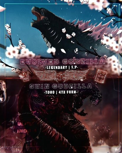 Evolved Godzilla Vs Shin Godzilla (4th Form) #edit #godzilla #shingodzilla