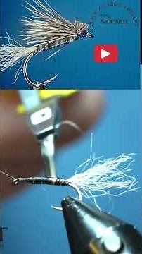 Black X Caddis Emerging Caddis pattern with Moonlit Fly Fishing #shorts #flytying #xcaddis